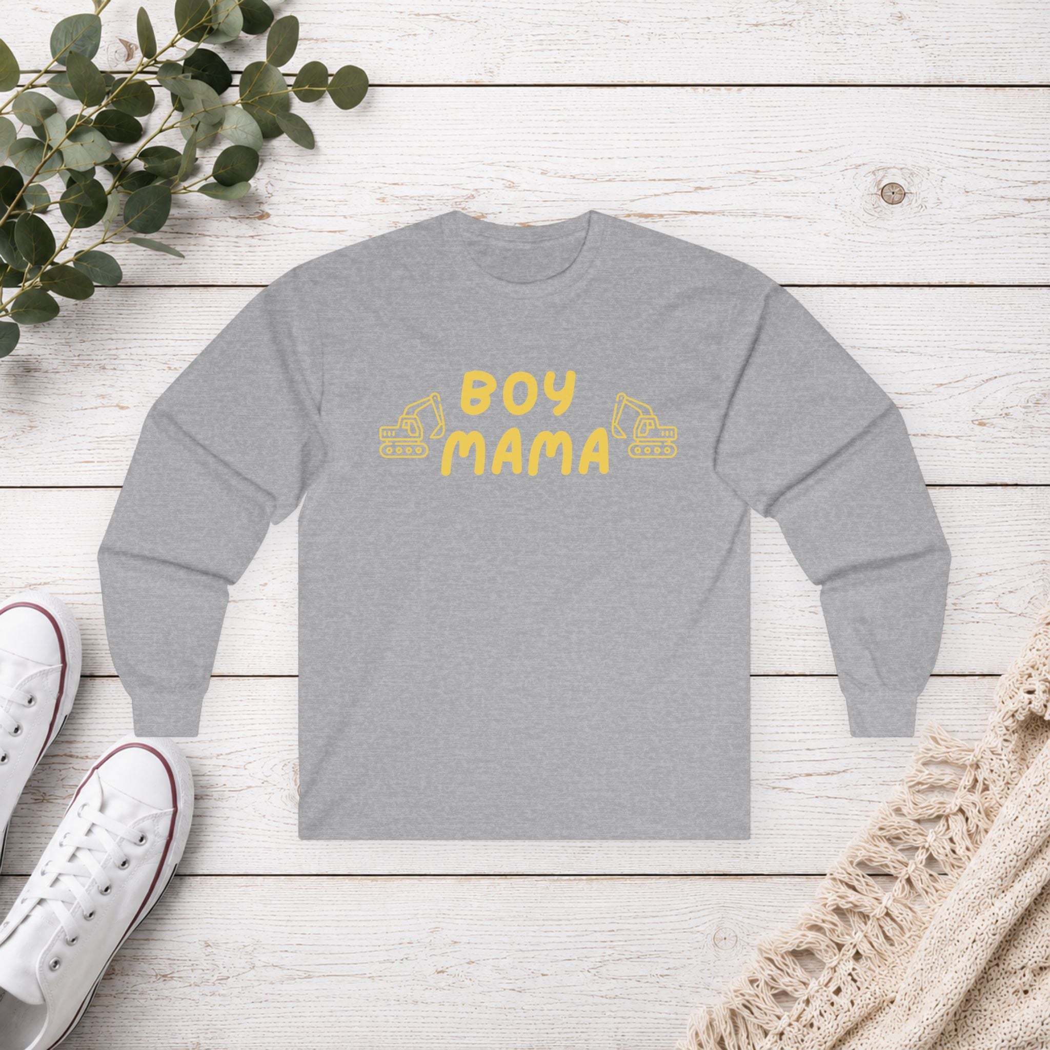 Boy Mama Excavator Shirt | Construction Mom T-Shirt | Heavy Equipment Graphic Tee | Bulldozer Lover Gift | Toddler Mom Shirt