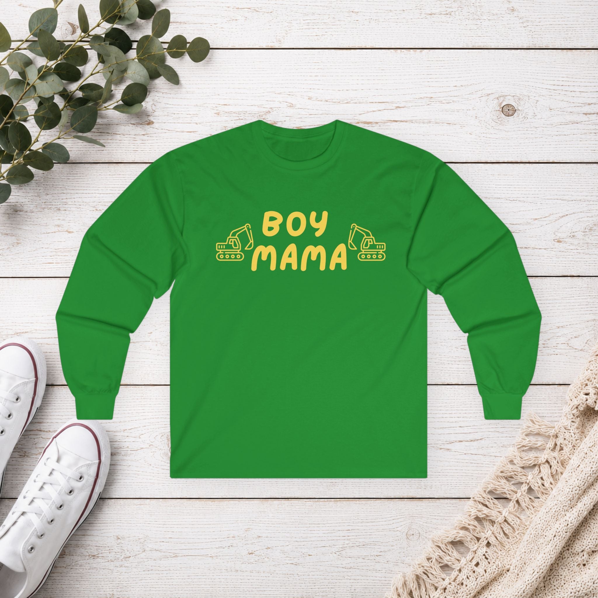 Boy Mama Excavator Shirt | Construction Mom T-Shirt | Heavy Equipment Graphic Tee | Bulldozer Lover Gift | Toddler Mom Shirt