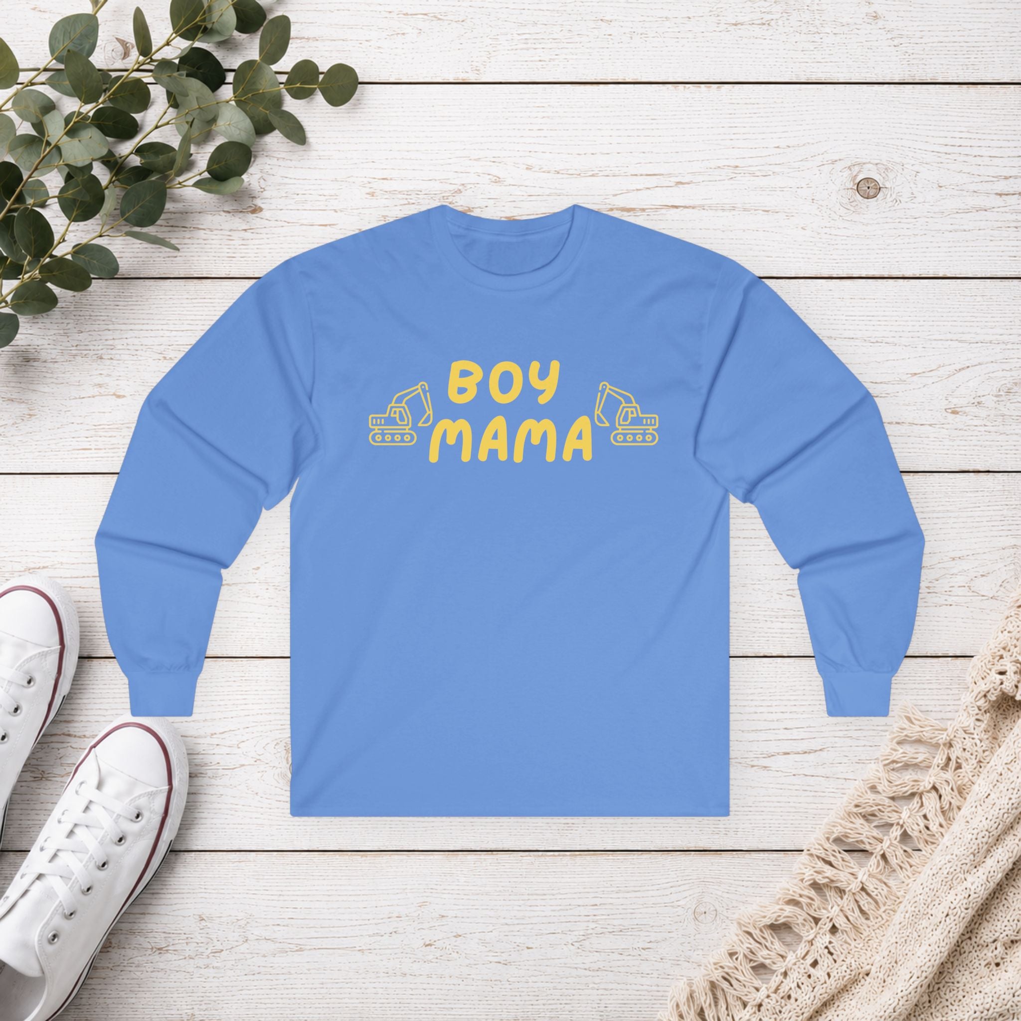 Boy Mama Excavator Shirt | Construction Mom T-Shirt | Heavy Equipment Graphic Tee | Bulldozer Lover Gift | Toddler Mom Shirt