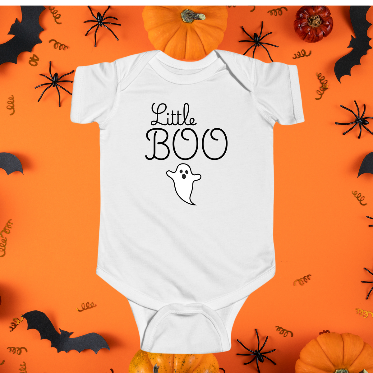 Little Boo Baby Bodysuit, Baby Halloween Outfit, Cute Ghost Onesie, First Halloween Baby Outfit