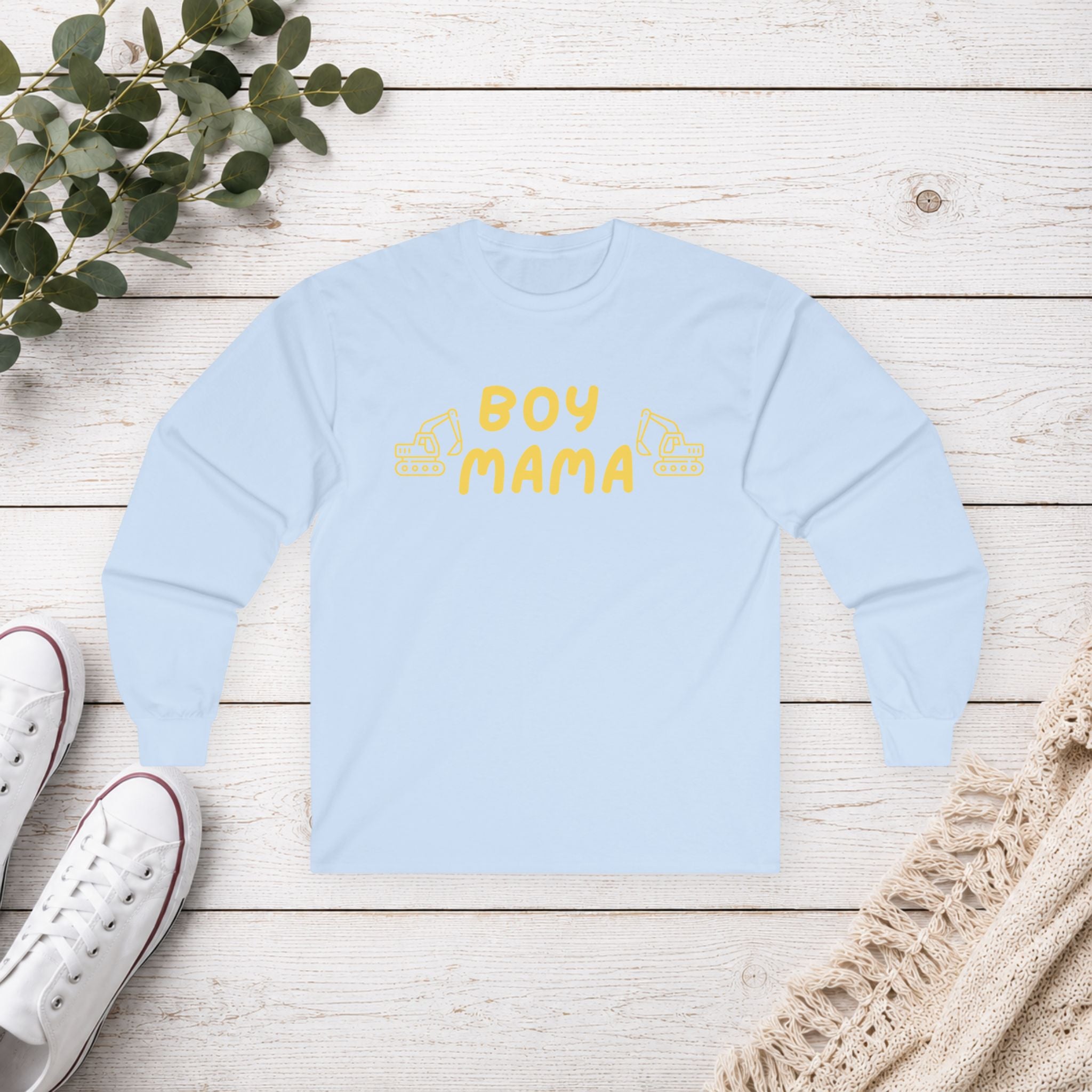 Boy Mama Excavator Shirt | Construction Mom T-Shirt | Heavy Equipment Graphic Tee | Bulldozer Lover Gift | Toddler Mom Shirt